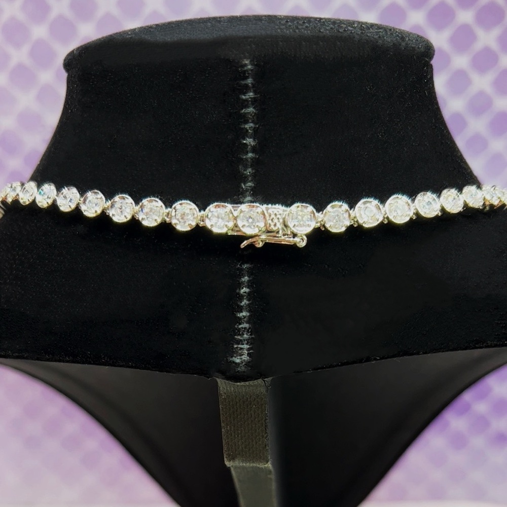 Pink Sapphire & Tourmaline Necklace and Bracelet/Bridal Accessories Jewelry - Picture 3 of 9